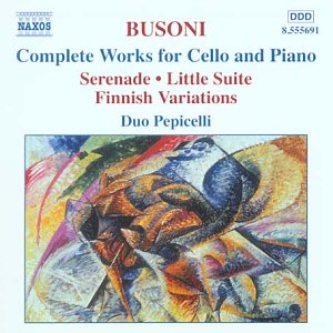 CD cover for Busoni and Respighi cello and piano works by Duo Pepicelli.