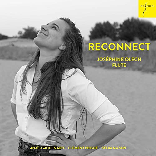 CD cover: woman looking up, text “Reconnect” and artist “Joséphine Olech”.