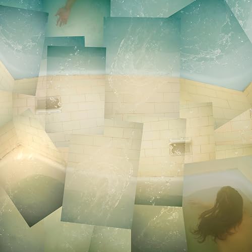 Abstract album cover featuring fragmented images of water and people.