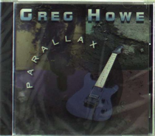 CD cover for Greg Howe’s “Parallax” featuring a guitarist.