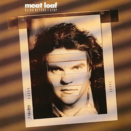 Meat Loaf album cover: portrait with a fragmented, taped-on photograph effect.