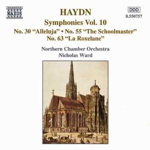 CD cover for Haydn symphonies, featuring a gothic church illustration.