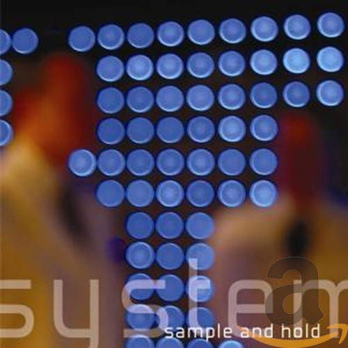 CD cover with blurred blue lights and text “sample and hold”.