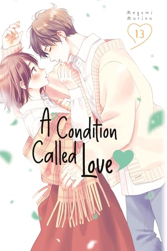 Manga cover: couple embracing, pink and green floral accents, title text.