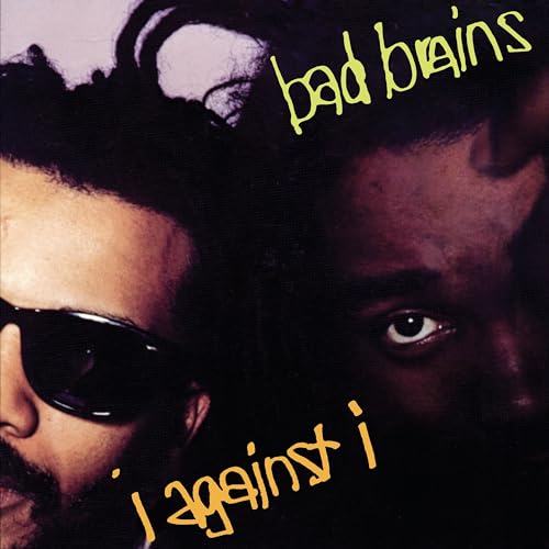 Bad Brains album cover, “I Against I”, featuring a portrait of a man.