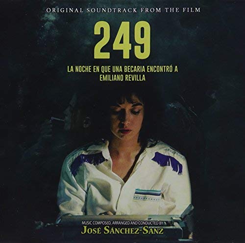 CD cover for "249" soundtrack, featuring a woman at a typewriter.