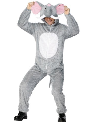 Smiffy's Elephant Costume with Hood (Adult) Grey M