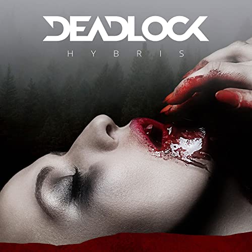 DVD cover for "Hybris" featuring a woman with blood on her face.