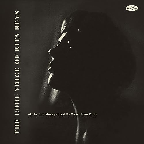 Black and white vinyl record cover featuring a profile of Rita Reys.
