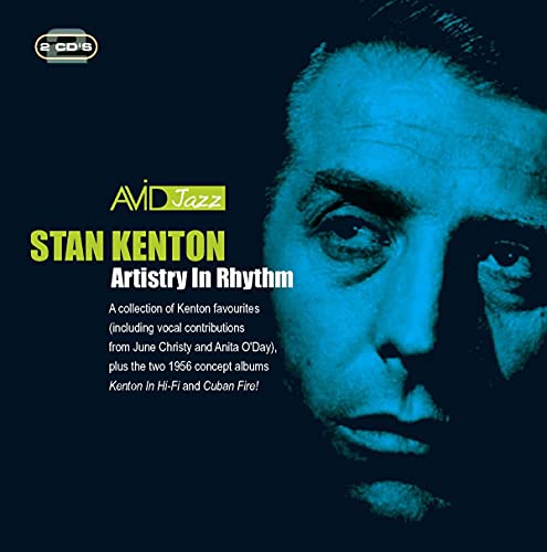 CD cover for Stan Kenton’s “Artistry In Rhythm” featuring his portrait.