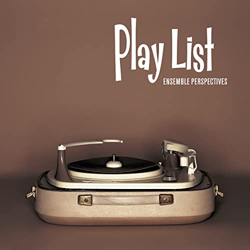 CD cover with a vintage turntable on a brown background.