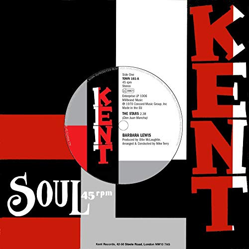 7-inch vinyl record label featuring Barbara Lewis and Carla Thomas.