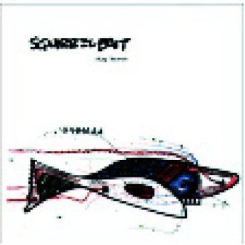 Vinyl record cover with abstract fish illustration and text “Squirrel Bait”.