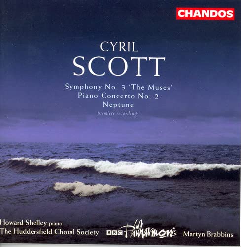 CD cover: seascape with text “Cyril Scott” and composer details.