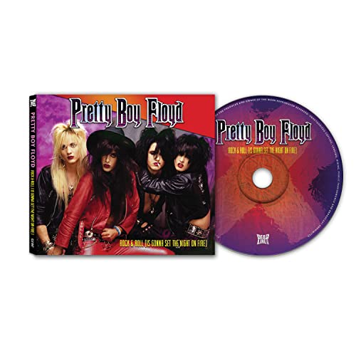 Pretty Boy Floyd "Rock & Roll" CD case and disc with band photo.
