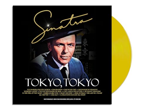 Frank Sinatra album cover with yellow vinyl record beside it.