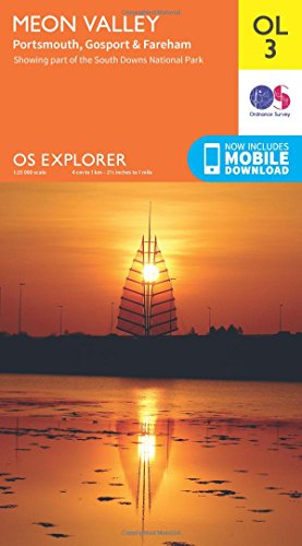 Meon Valley Map | Portsmouth, Gosport & Fareham | Ordnance Survey | OS Explorer Map OL3 | England | Walks | Hiking | Maps | Adventure