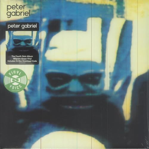 Peter Gabriel’s “Security” vinyl album cover with blurred face and sunglasses.