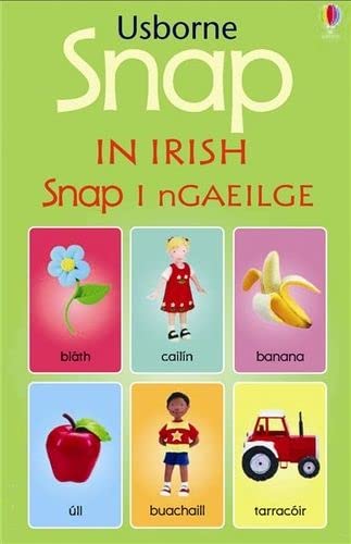 Snap cards with images of flowers, children, fruit, and a tractor.