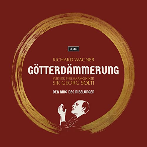 Album cover for Wagner’s Götterdämmerung conducted by Sir Georg Solti.