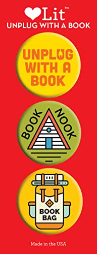 Unplug with a Book 3-Button Assortment: LoveLit