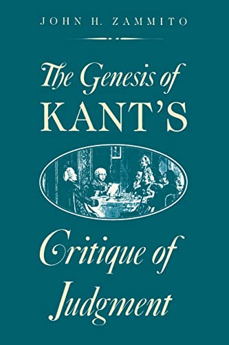 The Genesis of Kants "Critique of Judgement"
