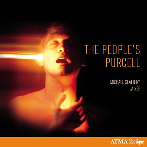 CD cover: man with eyes closed, orange and black lighting, text “Purcell”.