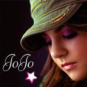 JoJo album cover featuring a young woman with a hat and pink eyeshadow.