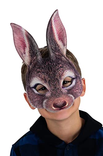 Smiffys 53151 Brown Kids Rabbit Mask, Unisex Children, One Size