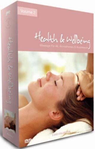 DVD case for "Health & Wellbeing Vol.2" with a woman receiving massage.