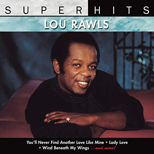 CD cover for Lou Rawls’ “Super Hits” featuring his portrait.