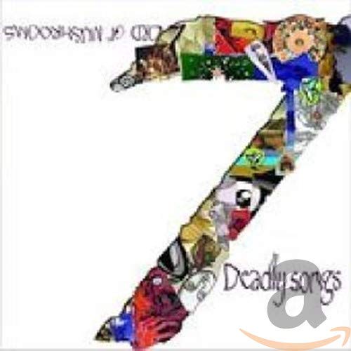 CD cover for “Lord Of Mushrooms” with colorful, patchwork number seven.