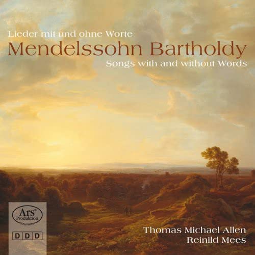 CD cover for Mendelssohn’s “Songs with and without Words” featuring a landscape.