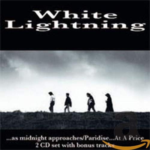 CD cover for “White Lightning - As Midnight/Paradise” with silhouetted figures.