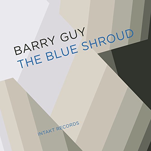 CD cover for "The Blue Shroud" by Barry Guy, geometric design.