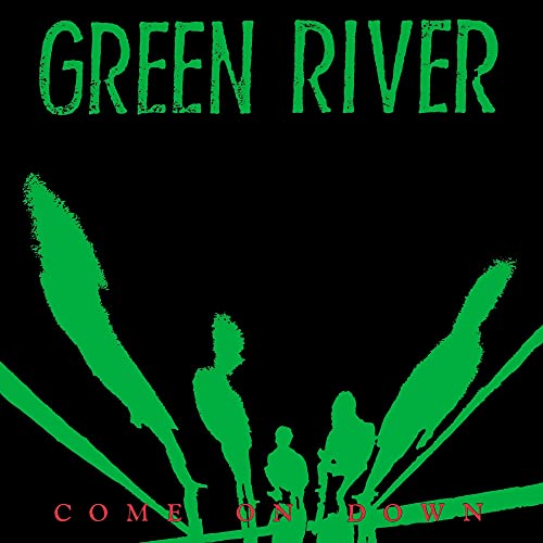 Green River Come on Down album cover with green silhouettes on a black background.