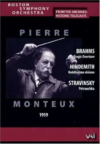 DVD cover featuring conductor Pierre Monteux from a 1959 performance.