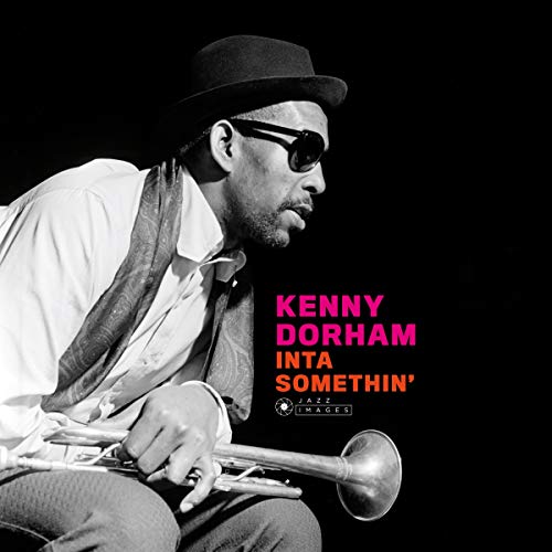 Kenny Dorham in hat and sunglasses holding a trumpet, album cover.