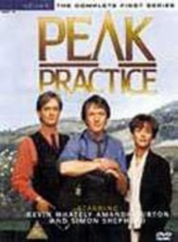 DVD cover for “Peak Practice” featuring three doctors and a landscape.