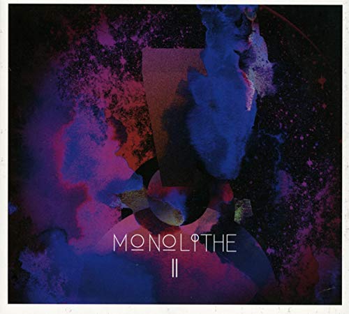 CD cover for "Monolithe - II" with abstract blue, pink, and black artwork.