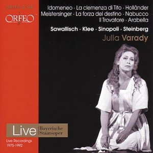 CD cover featuring Julia Varady in opera costume, red background.
