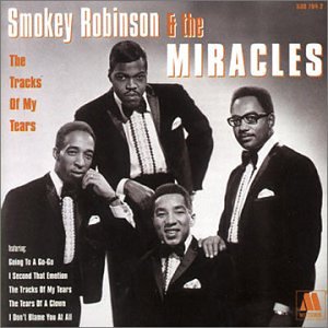 Smokey Robinson & The Miracles album cover, four men in suits.