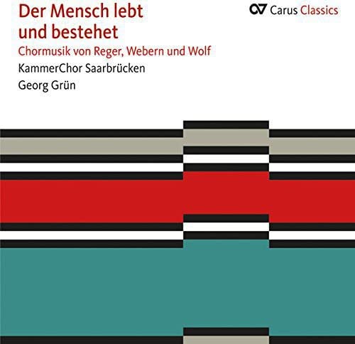 CD cover for choral music by Reger, Wolf, and Webern.