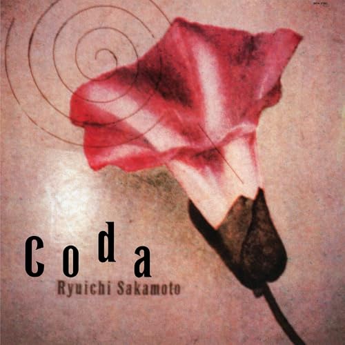 CD cover for Ryuichi Sakamoto’s “Coda” featuring a red flower.