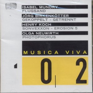 CD cover for "Musica Viva 02" with black and yellow geometric design.