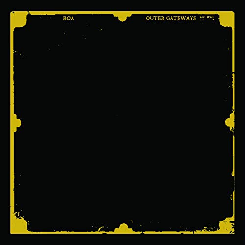 Black square with yellow border and text: "BOA" and "Outer Gateways".