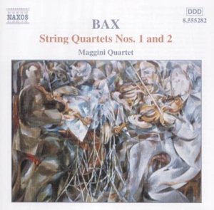 CD cover: abstract painting of musicians with "BAX String Quartets" text.