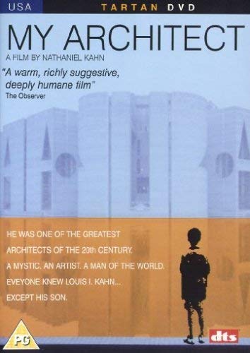 DVD cover for “My Architect” featuring building facade and silhouette.