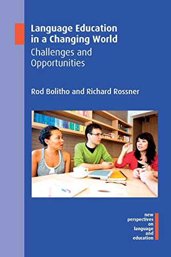 Book cover with students studying, titled “Language Education in a Changing World.”