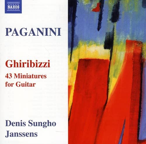 CD cover for Paganini’s “Ghiribizzi” by Denis Sungho Janssens, abstract art.